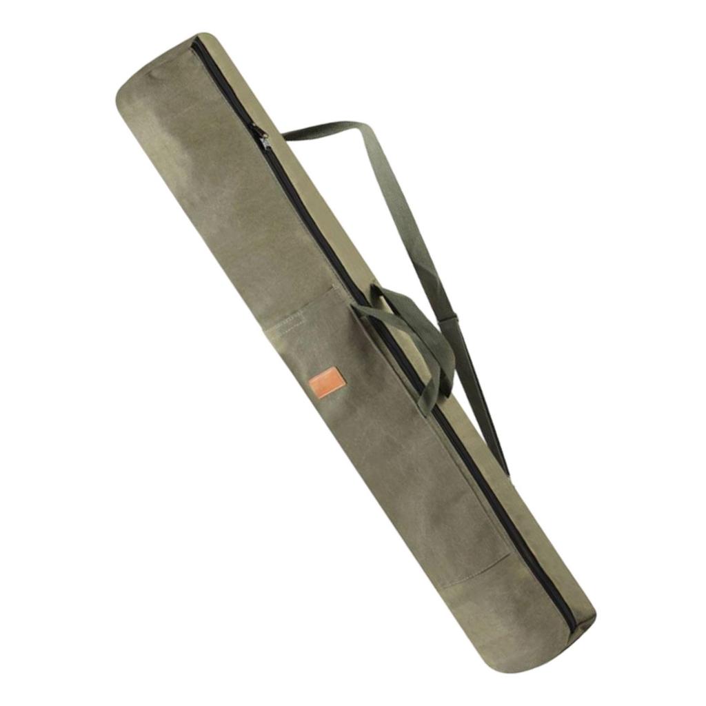 Canvas Fishing Rod Bag Protector 120cm Fishing Gears Organizer Pole Case Travel Carrier for Lures Traveling Gifts Outdoor Line