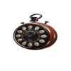 30 Cm Victoria Wall Clock, Vintage Style with Gold-Tone Frames, Brown Wood Frame, 1792 Collection