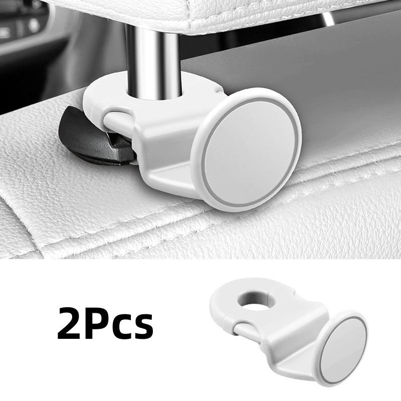 2Pcs Car Back Seat Hook Auto Interior Organizer Accessories 20Kg Heavy Duty For Grocery Bag Car Headrest Hanger Storage Hook