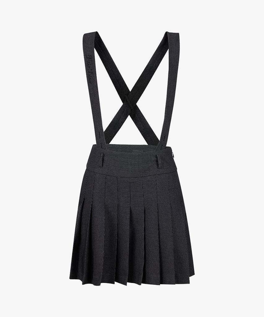 FAIRLIAR GOLF High-Waisted Pleated Overalls Skirt