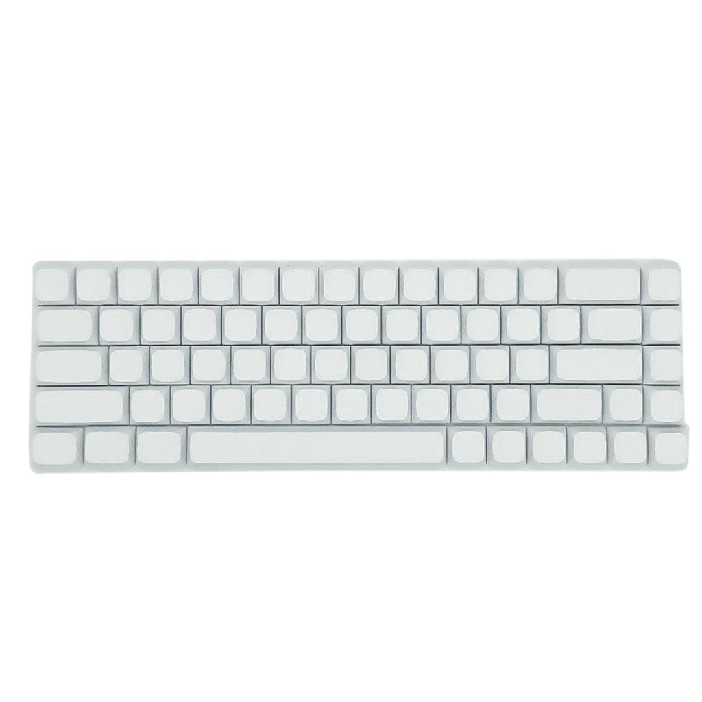 PBT Keycaps 68Keys Minimalist White Blank Keycap Dye Subbed Keycap For AK680 RK68 DK68 Layouts Keyboards