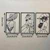 Women Body Lines Art 3Pcs Metal Minimalists Abstract Woman Wall Art Female Wall Decor Hanging For Living Room Bedroom
