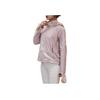 Nike Shield Logo Print Solid Hooded Jacket Women Jackets Pink CU3386-601
