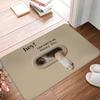Hey I Just Want to Say Happy Day Crocodile Pattren Front Door Mat Anti-Slip Indoor Doormat Garden Garage Entrance Rug Carpet
