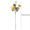 Silk Cloth Material Artificial Chrysanthemum Flowers 3 Heads Fake Marigold Bouquet  Wedding Bouquet