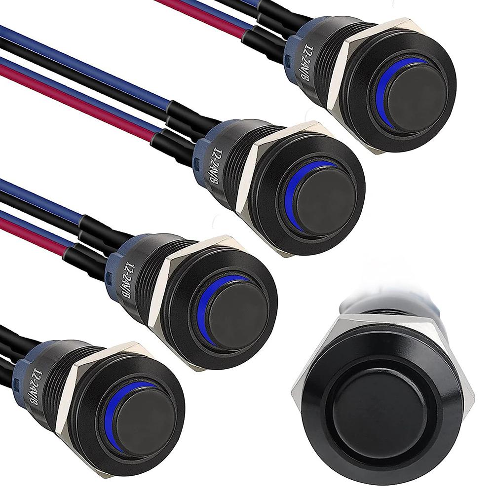 For Automotive Aluminium Alloy Latching Push Button For Various Applications IP66 Rated Push Button 250V Voltage Rating