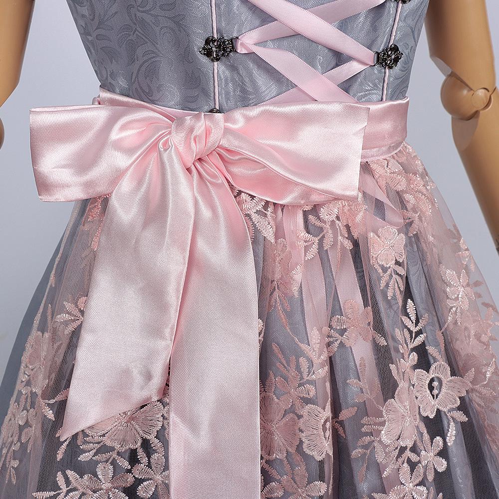 Man Tianyu Oktoberfest Bavarian Maid Suspender Dress Set with Lace