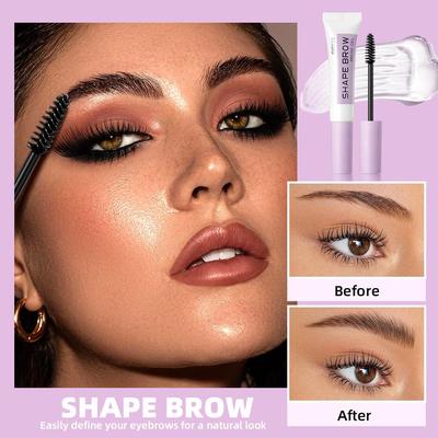 Invisible Eyebrow Gel with Long-lasting Hold, Transparent Formula and Repairing Properties