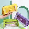 New Large Capacity Transparent Pencil Case Stationery Supplies Aesthetic Pen Bag Girl Pencil Pouch School Supplies
