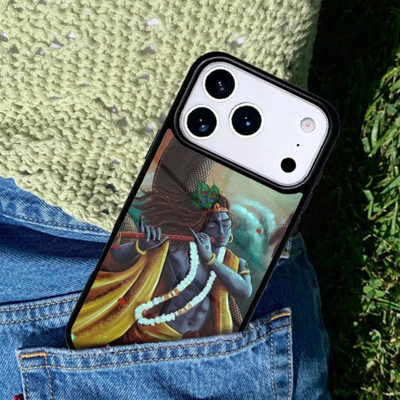 Indian God Lord Krishna phone case cover Compatible with for IPhone 17air 16e 15 14 13 12 11Pro Max 17 Air