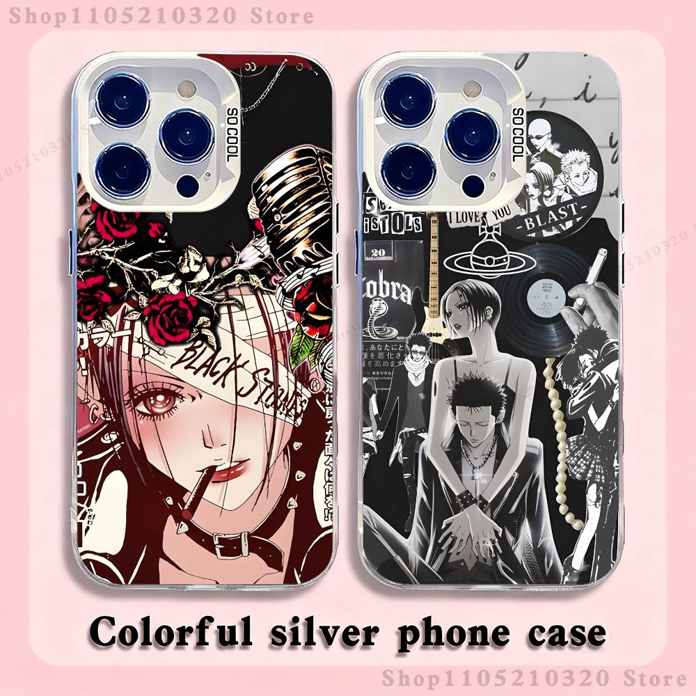 N-Nana Osaki Anime Phone Case For iPhone 17,16,15,14,13,12,X,8,Pro,Max,Plus,E,SE4,Air,Mini White IMD Matte