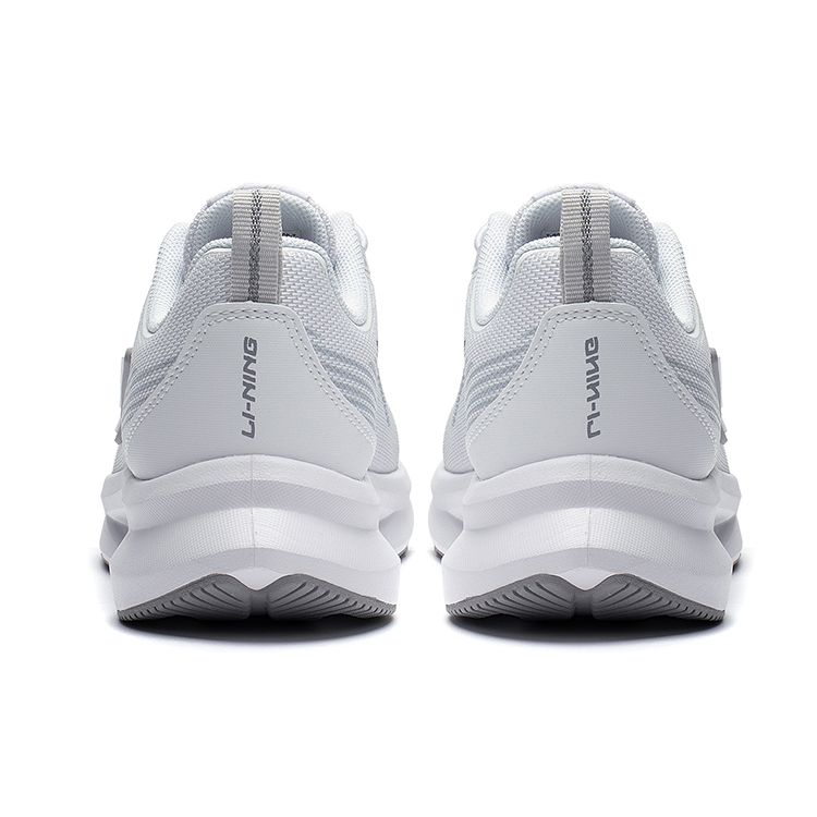 Li Ning Kids Letter Non-Slip Low-Top Running Shoes Kids Sneaker White YKFT008-7