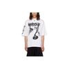 Printed Round Neck Short Sleeve T-Shirt Men Tops White WD-TT3-23-783-U-WH