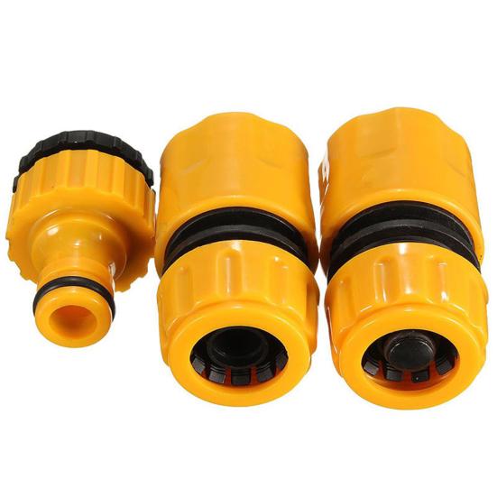 3 Pcs Garden Car Water Hose Pipe Tap Connector Vehicle Washing Hosepipe Adapter