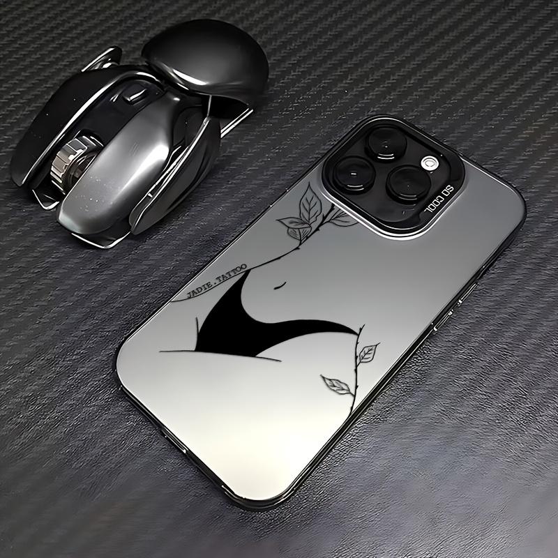 

Lucky start Sexy Sketch Pattern Phone Case For iPhone 11 12 13 14 15 16 17 XS XR X 12 13 Plus Pro Max SE series Anti fall durable beautiful gorgeous iPhone 17 Pro Max чорний