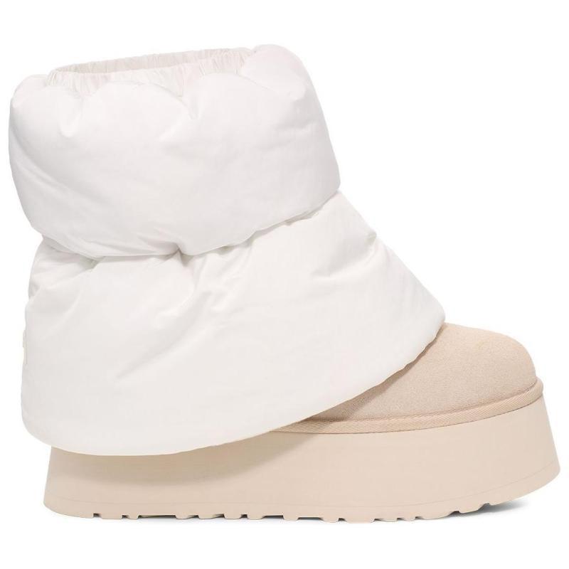 UGG Classic Mini Dipper Puffer Boot White Ceramic Women's Sneakers 1158275-WCRM