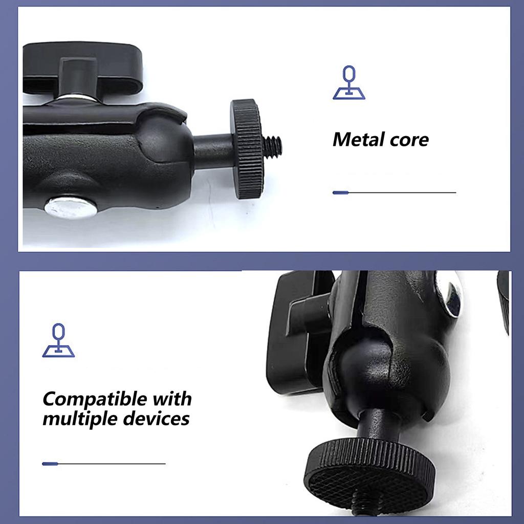 Professional 360 Rotating Aluminum Adapter For Photography Equipment Camera Light Stand Phone Holder Monitor Video Light