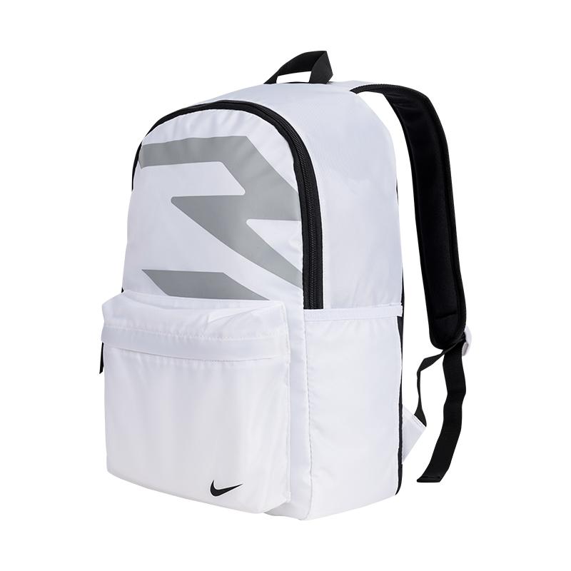 Nike Polyester Backpack Unisex White/Black/Gray Casual N32433014GS-001