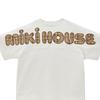 MIKI HOUSE Short Sleeve Made In White T-Shirt, Logo, Plain, Check, Simple, Japan, Boys, Girls, Baby, Kids, Children's Clothing, 10-5255-682, 110cm,