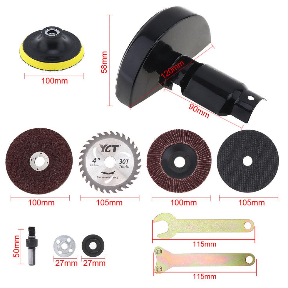 16pcs Electric Drill Cut Seat Stand Bracket Cutting Discs Sets For Angle Grinder