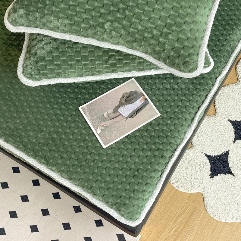 Winter Pillow Case Plush Pillowslip for Home capa de almofada Warm Pillowcase Plain Pillow Covers 2pcs Cushion Cover 48x74cm