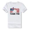 Patriotic American US Flag Thank You Memorial Day Veteran T-Shirt USA Proud Graphic Tee Tops 4th of July Clothes Novelty Gifts