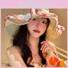Sun Lace Cherry Hat Women Summer Beach Vacation Large Brim Sun Cap Protection