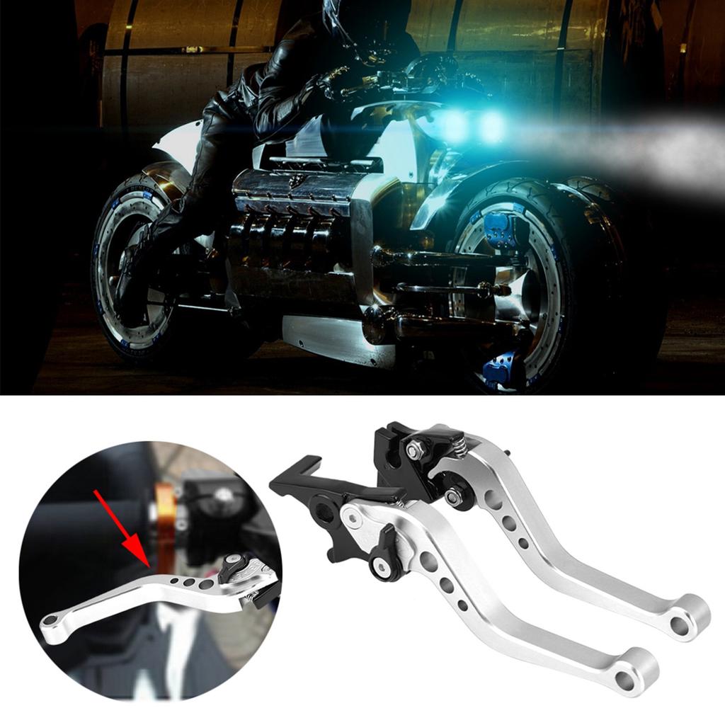 Dvojice CNC hliníkové rukojeti páky bubnové brzdy pro motocykly červená