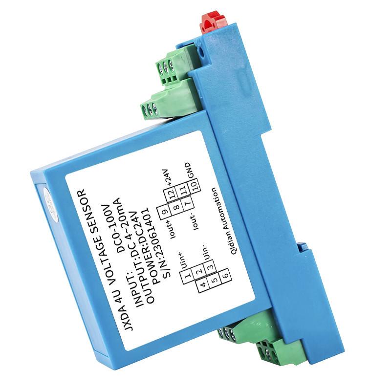 DC Voltage Transmitter 0-75mV 100V 50V Voltage Input 4-20mA Output Volatge Transducer Factory Supply DC Voltage Sensor