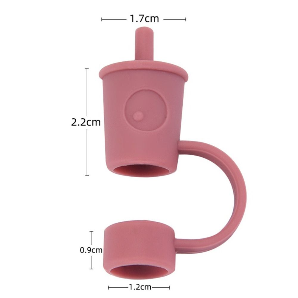 Splash Proof Silicone Straw Plug Airtight Plugs Cover Creative Plugs Tips Cover Outdoor