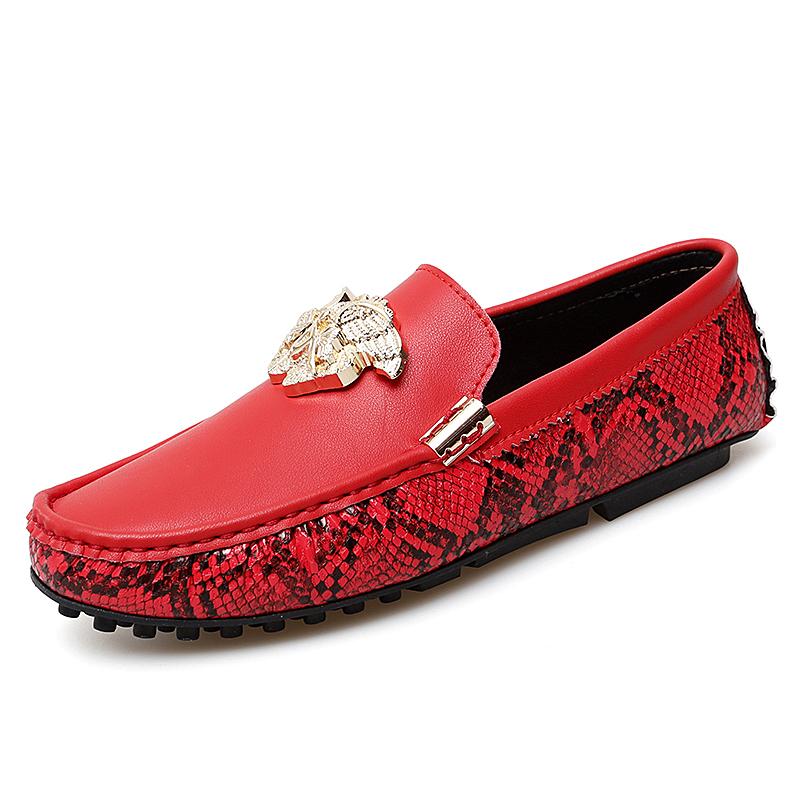 Fashion Designer Mens Genuine Leather Boys Teens Luxury Brand 35~48 Casual Brand Shoes for Men Women Driving Male Moccasin Flats Loafers