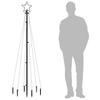 LED Christmas Tree with Ground Spikes Warm White 108 LEDs 180 cm