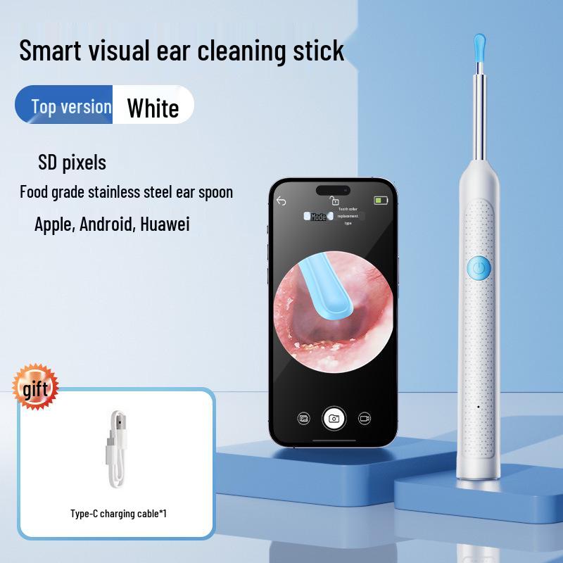 Wireless HD WiFi Smart Ear Cleaning Tool with Visual Spoon
