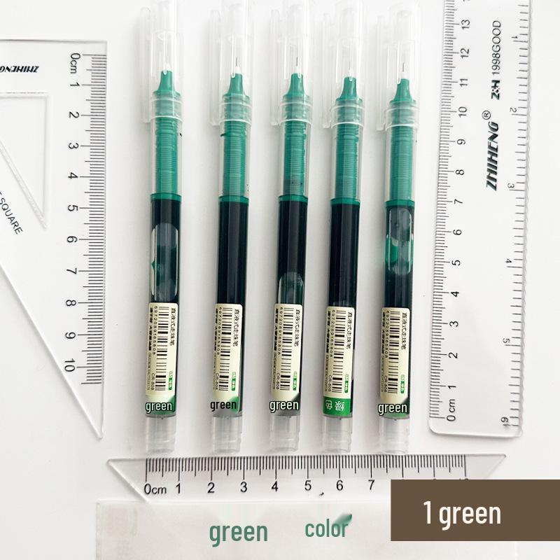12-Color Quick-Drying Large Capacity Rollerball Pens, 0.5mm Ink, Cute Multi-Color Set