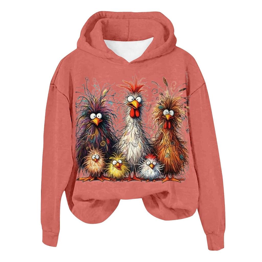 3D-Druck Hoodies Damen Lässige Kapuzen-Sweatshirts Pullover Y2K Harajuku Trainingsanzug Damenbekleidung