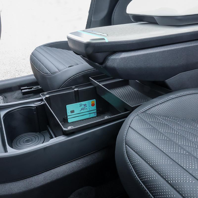 For Kia EV4 Double-Layer Center Console Organizer Car Tray Armrest Storage Box Car Accessories
