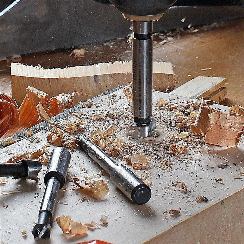 1Pc 6mm-60mm Multi-tooth Forstner Woodworking Tool Hole Saw Hinge Boring Drill Bits Round Shank High Carbon Steel Cutter