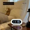 DEMI Alarm Clock Light Digital LED Clock Table Clock USB Rechargeable Stepless Dimming Bedside Light Table Clock Various Alarms Music Snooze Function
