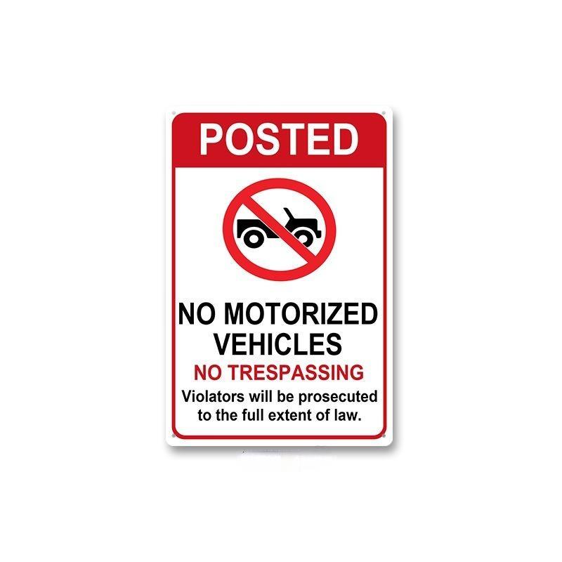 HD Metal Tin Sign Vintage Warning  No Trespassing Wall Decor Retro 24 Hour Video Surveillance Biohazard Funny Sign for Home Bus