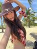 Summer Pure Desire Double Shoulder Tank Top - Slimming, Versatile Beach Vacation Swimsuit for Women