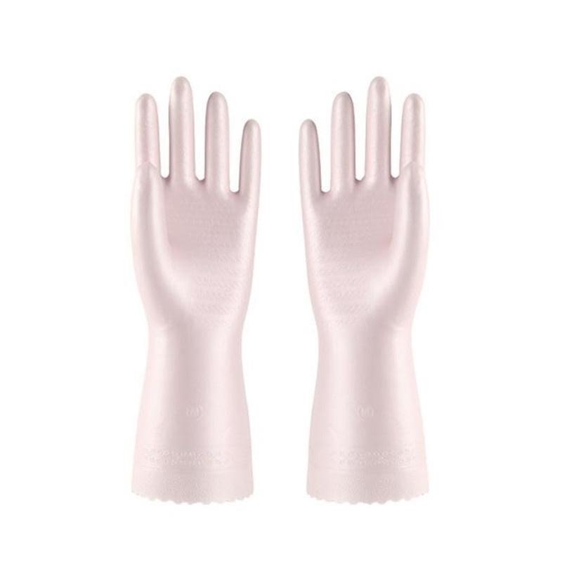 

Прання латексного білизни для миття посуду кухня водонепроникна робота проти заносу тепла плюс оксамитова ПВХ M зелений