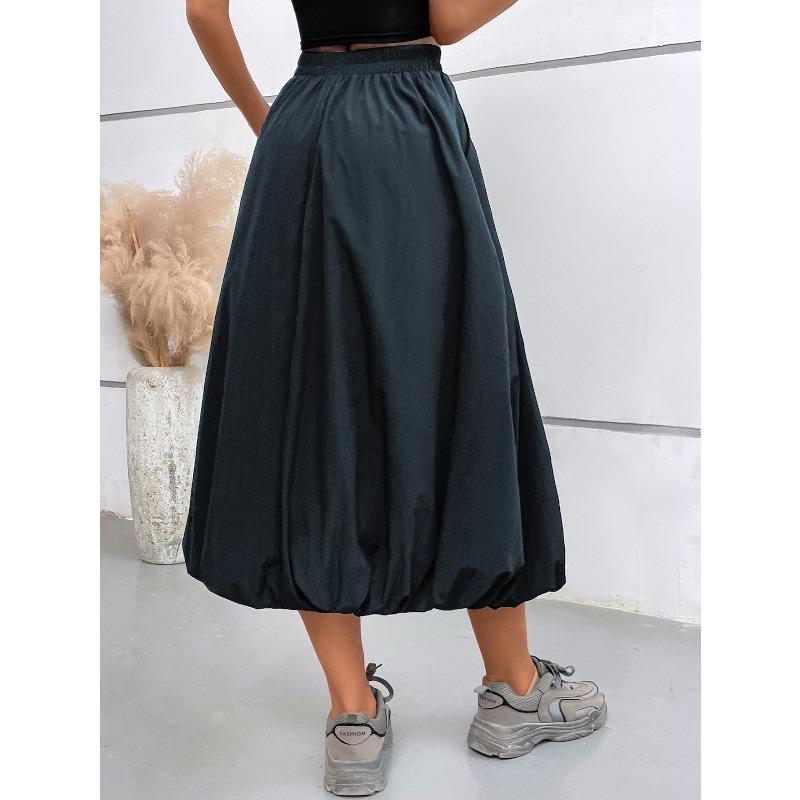 Women's Solid Color Print Casual Summer Spring Skirts