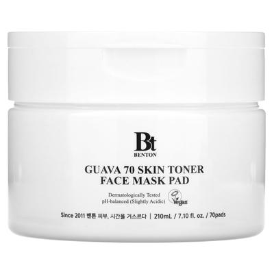 Guava 70 Skin Toner Face Beauty Mask Pads, 70 Sheets, 7.1 Fl Oz (210 Ml)