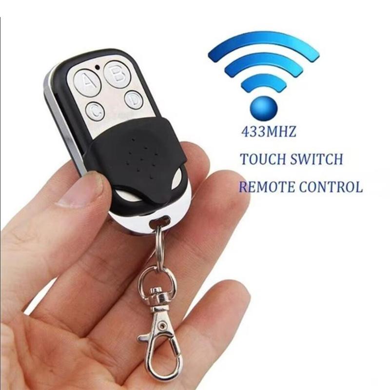 

433 МГц беспроводной пульт дистанционного управления для копирования, металлический четырехключевой пульт дистанционного управления для гаражных ворот, рольставней, автомобильный ключ для копирования кода, универсальный клон-дубликатор 1set