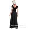 Womens Fantasy Queen Costume With Heart Motif Halloween Witch Vampire Devil Outfit Stage Performance