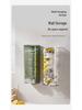 Punch-Free Wall-Mounted Trash Bag Storage Box - Transparent Plastic Wrap Sleeve Organizer for Kitchen