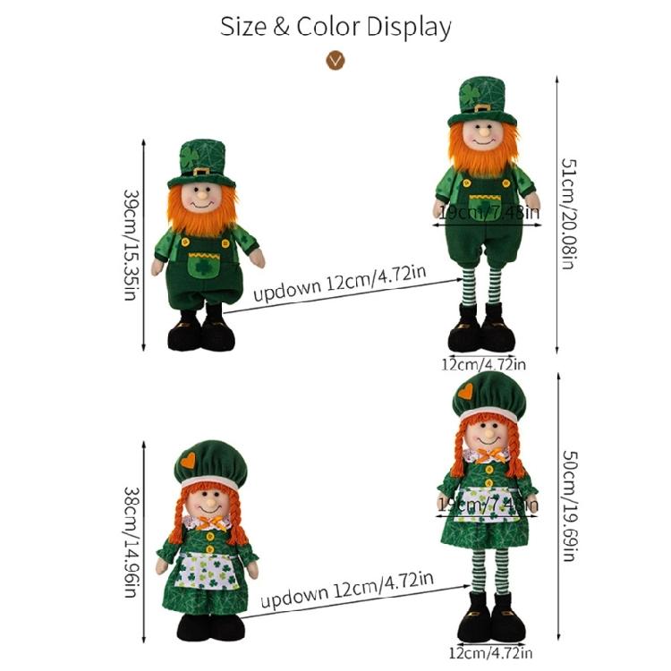 StPatrick's Day Gnome Irish Ornaments for Wedding Birthday Party Home Decor