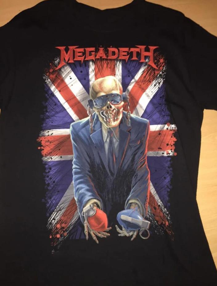 Подарок для фаната группы Megadeth Хлопок Черный S-2345XL Унисекс Футболка Унисекс Футболка XXL