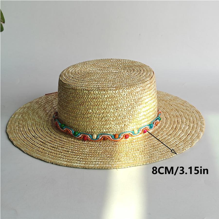 Cappello Estivo in Paglia Naturale Jazz Oversize Cappello Parasole Estivo Cappello da Sole per Uomo e Donna Cappello da Pesca