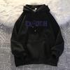 Men's Retro Heavyweight Fleece-Lined Hoodie - 2025 Autumn/Winter Brand, Loose Fit Couple's Outerwear
